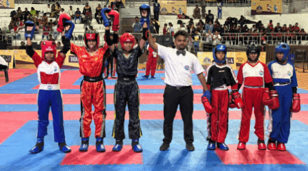 Lavanya, Varuni and Kanish from Kombat Hall Shine at National Kickboxing Championship 2025